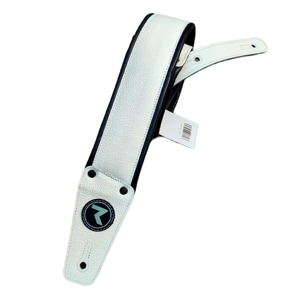 Correa De Cuero Raven Straps Raven 2.75" - White Marfil