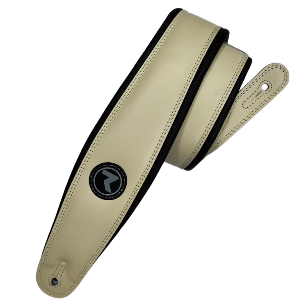 Correa De Cuero Raven Straps Trinity 3" - Olympic White