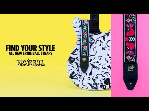 Correa de guitarra Ernie Ball Red Bird Jacquard foto 2