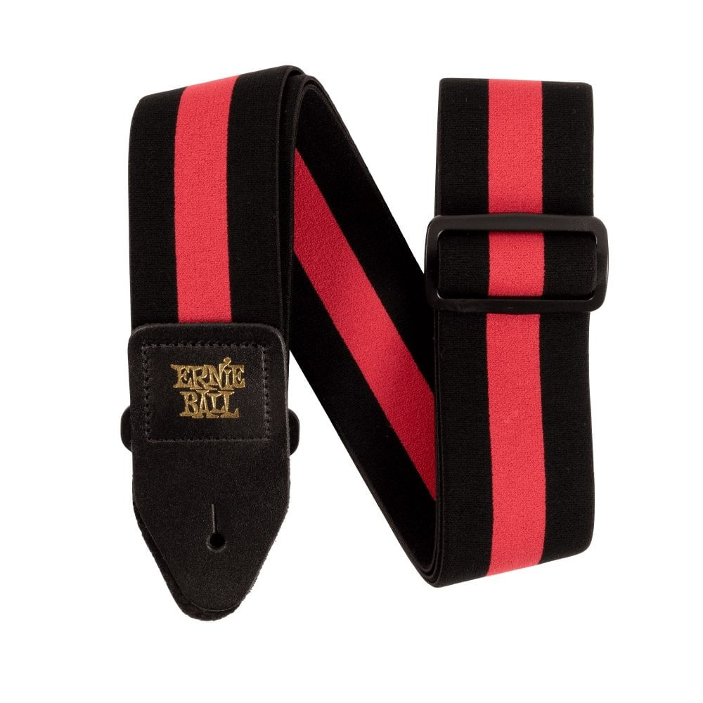 Correa de guitarra Ernie Ball Stretch Comfort Racer color rojo