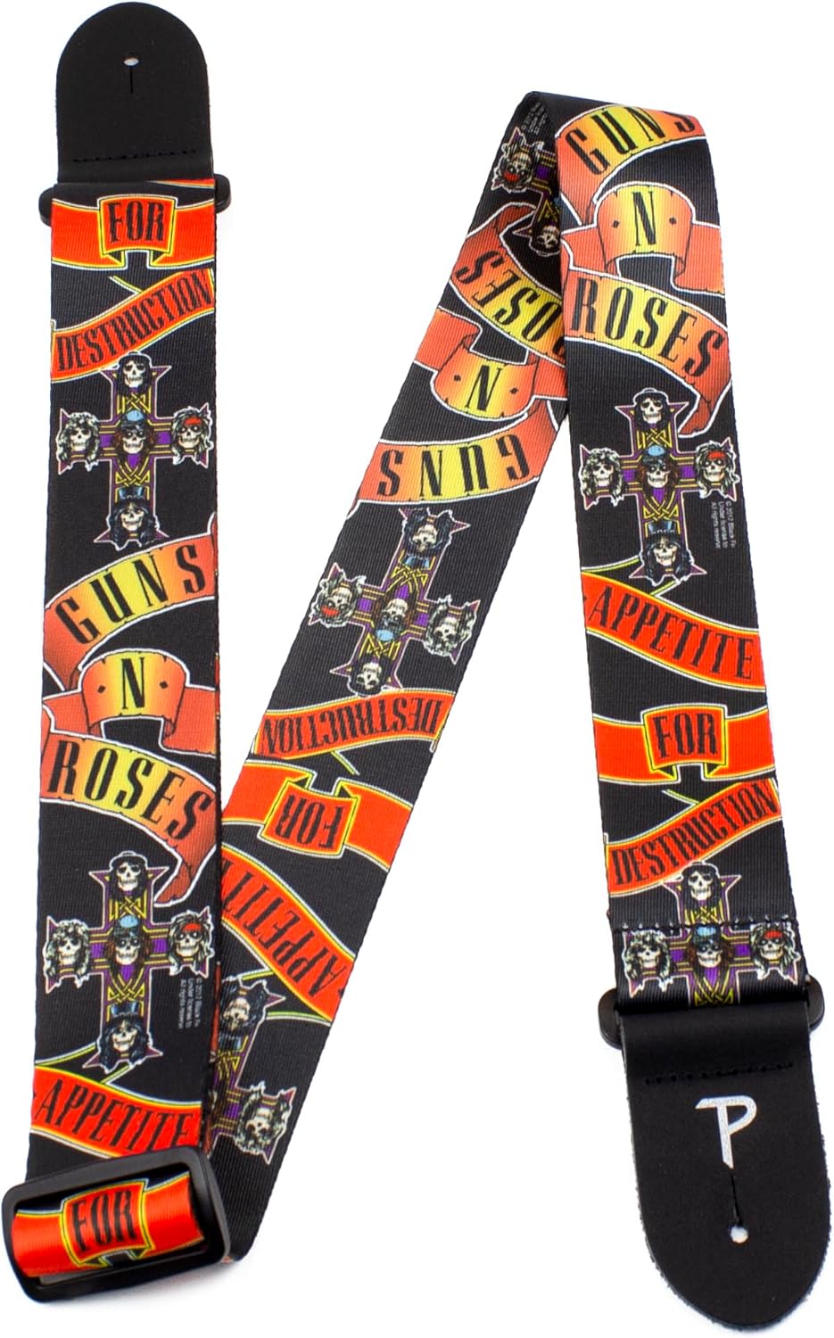 Correa de guitarra Perri's Leathers con diseño Guns n' Roses LPCP-6013