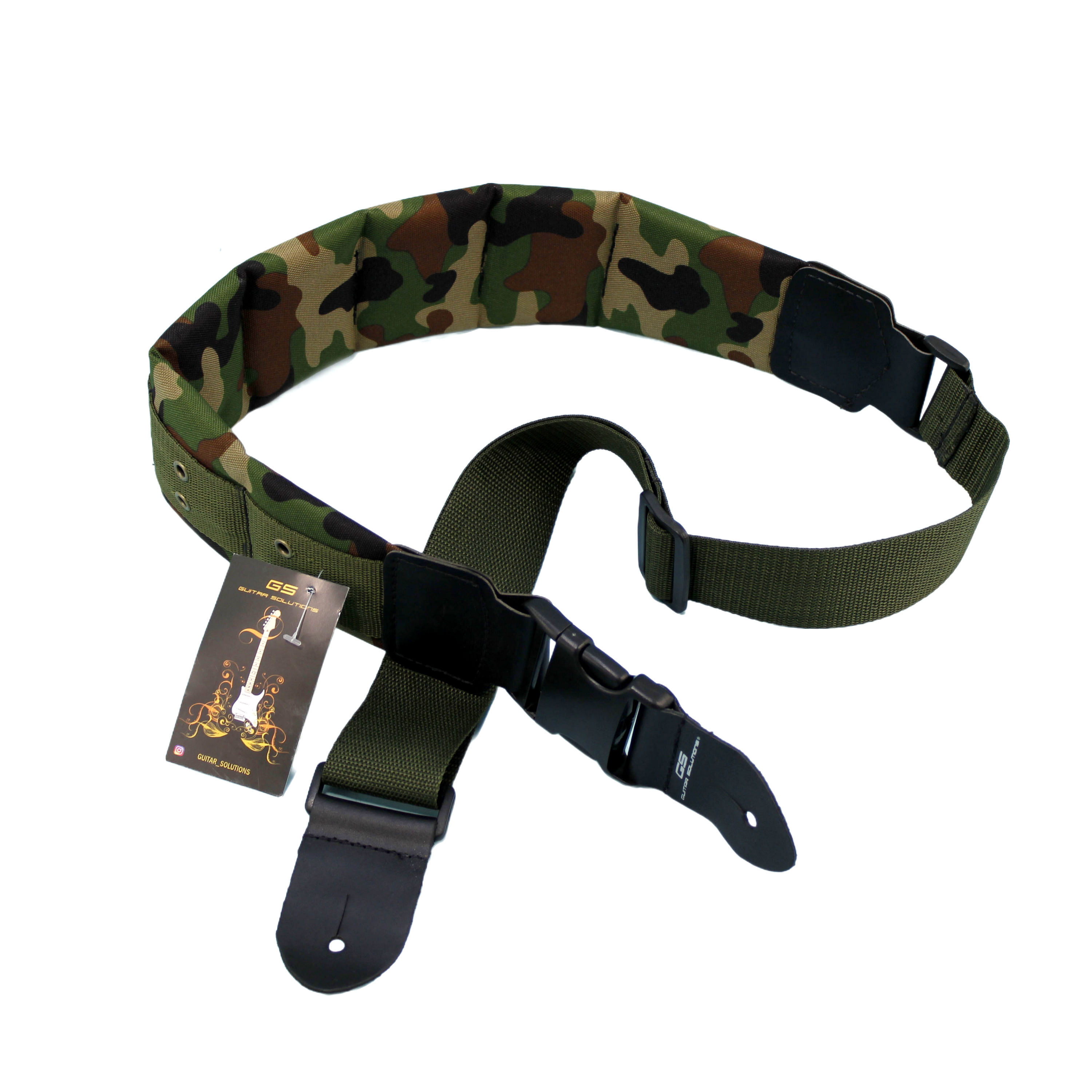 Correa para bajo acolchada camuflada Guitar Solutions PBG-2CM