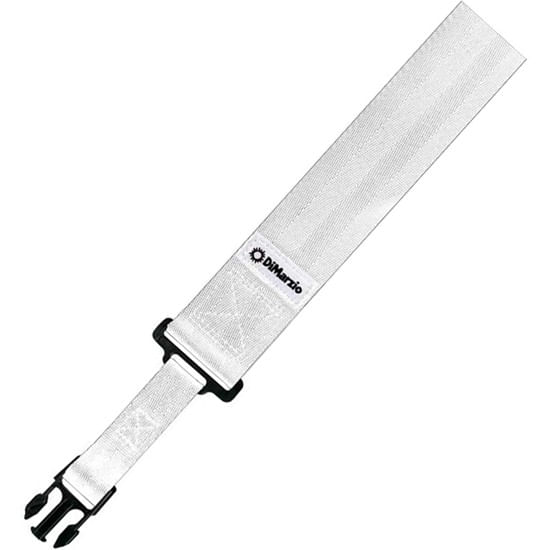 Correa para guitarra Dimarzio con sistema Cliplock DD2200 color blanco
