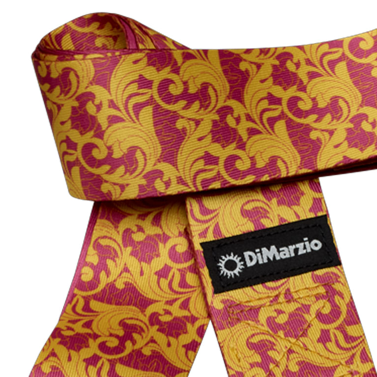 Correa para guitarra Dimarzio con sistema Cliplock DD2252 Utopia Pink&Gold foto 3