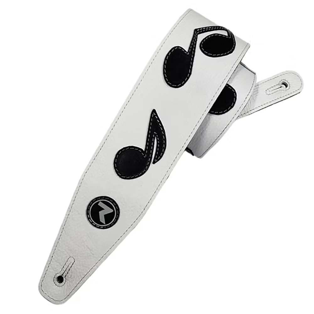 Correa Para Guitarra y Bajo Raven Straps SRV Tribute 3" - White /Black