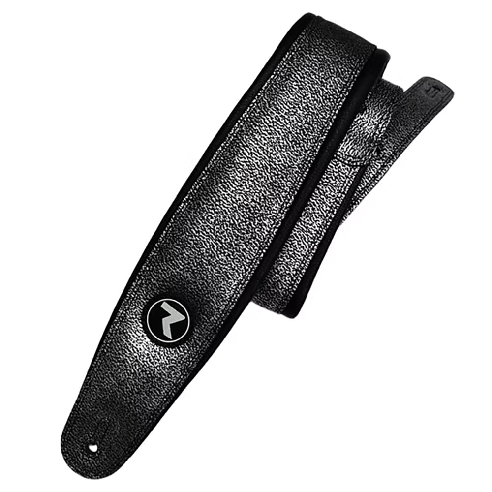 Correa Para Guitarra y Bajo Raven Straps Trinity 3" - Silver Foil