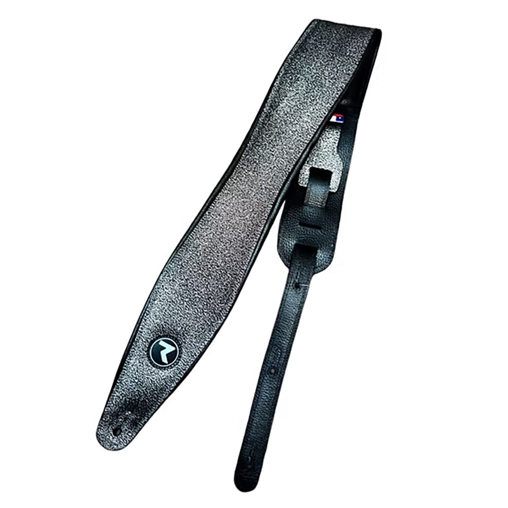 Correa Para Guitarra y Bajo Raven Straps Trinity 4" - Silver Foil foto 2