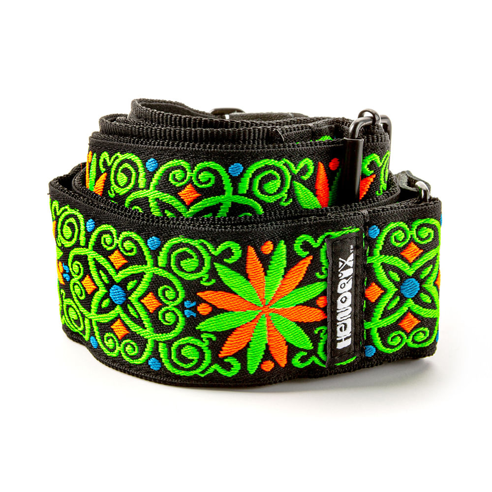 Correa Para Instrumento Dunlop Jimi Hendrix Blacklight JH26 - Verde foto 3