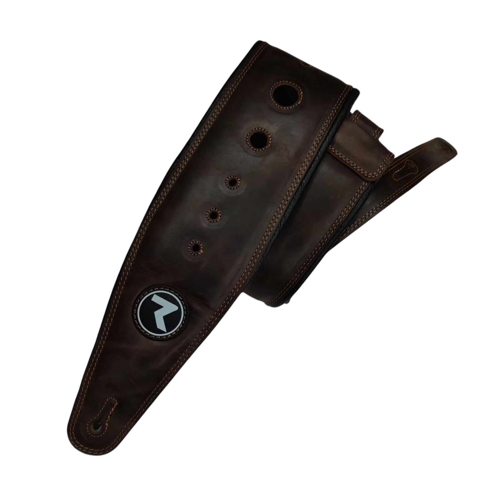 Correa Raven Straps Cosmos 3" - Marrón Oscuro / Negro