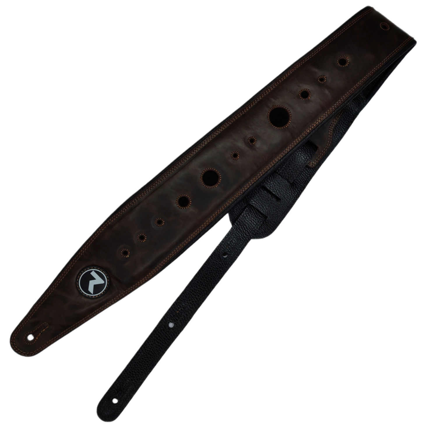 Correa Raven Straps Cosmos 4" - Marrón Oscuro / Negro foto 2
