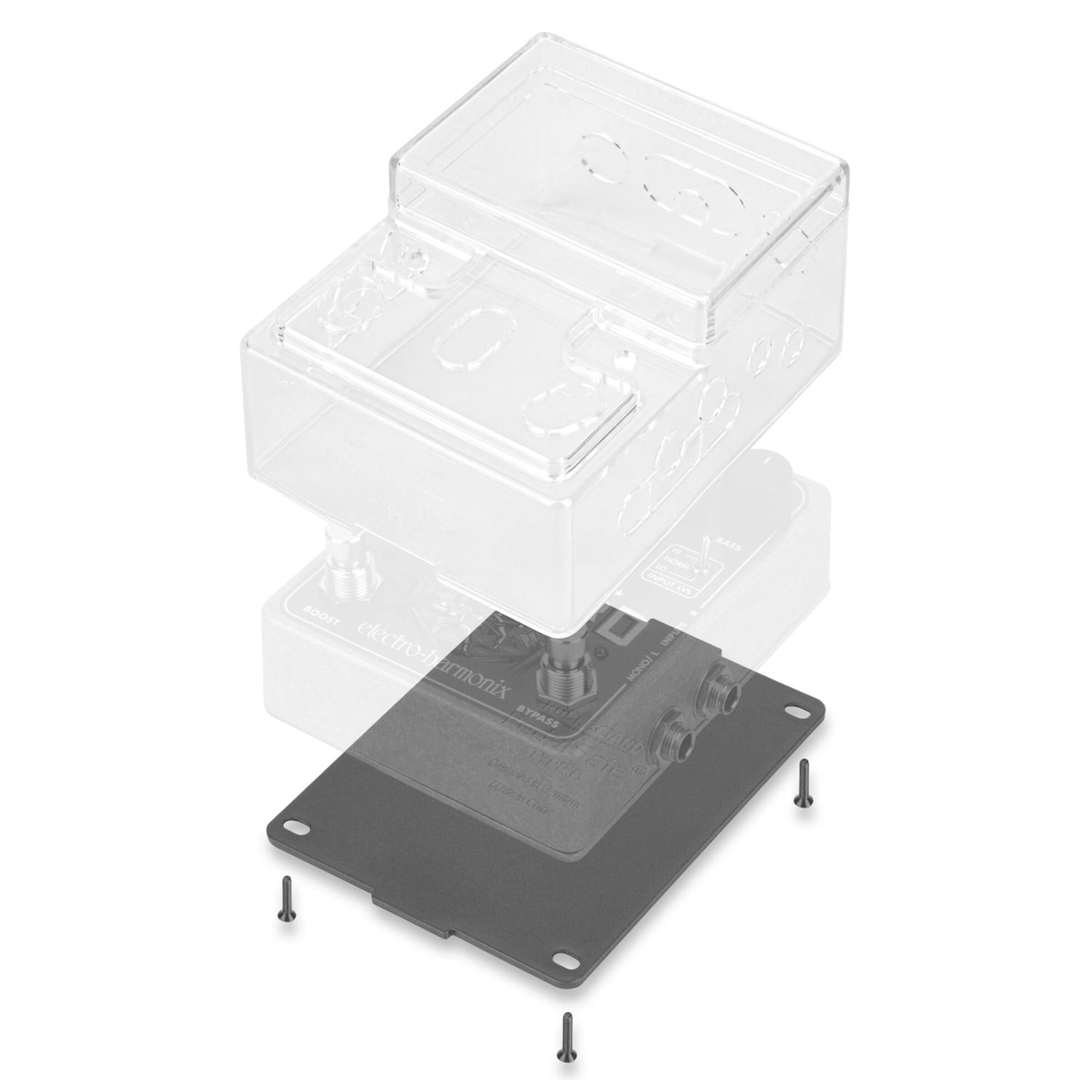 Cubierta protectora y placa de montaje Rockboard Tipo C - Para pedales EHX-MXR-EQD foto 4