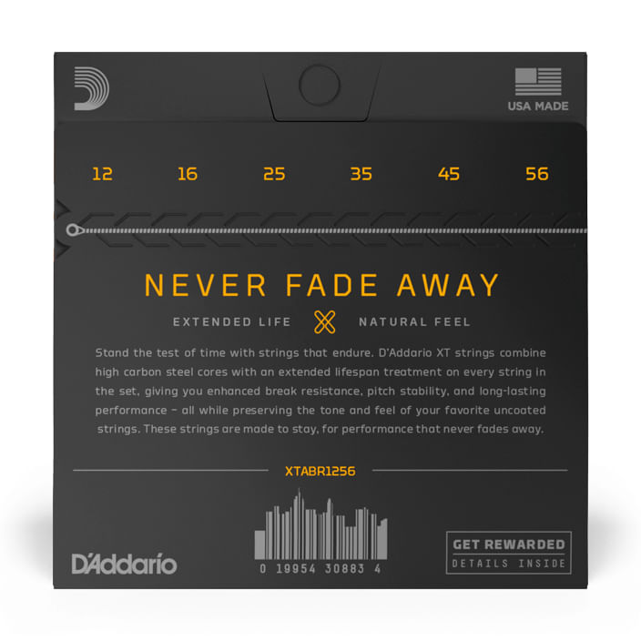 Cuerdas de guitarra acústica D´Addario XTABR1256 Light Coated 12-56 foto 2