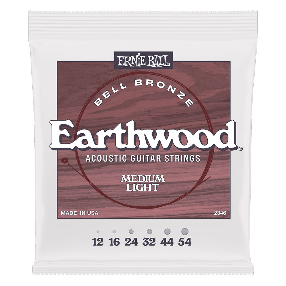 Cuerdas Guitarra Acústica Ernie Ball EarthWood P02346 - 12-54