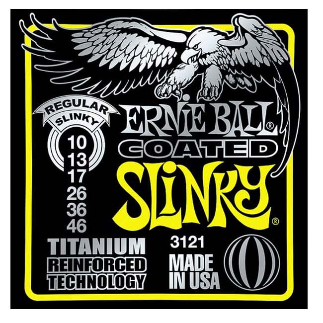 Cuerdas guitarra eléctrica Ernie Ball P03121 COATED REGLR SLINK Y