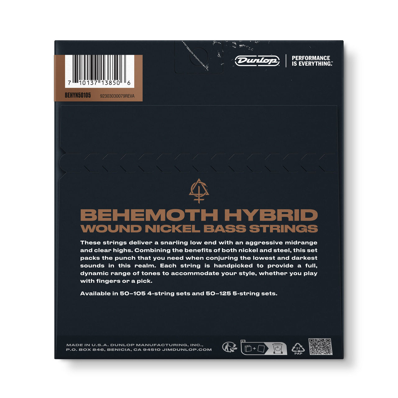 Cuerdas para bajo eléctrico 50-105 Behemoth - BEHYN50105 foto 2