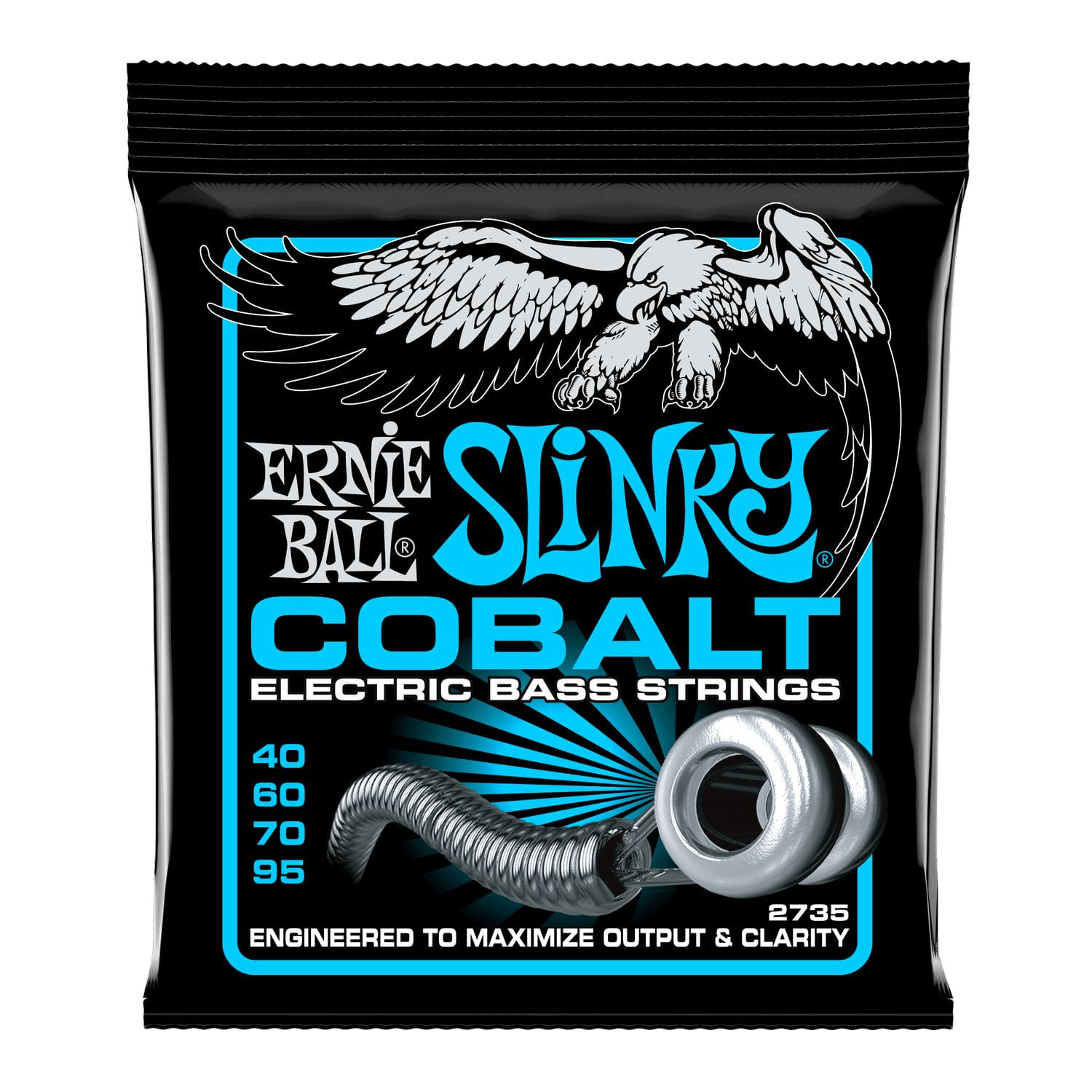 Cuerdas para bajo eléctrico Ernie Ball 40-95 Extra Slinky Cobalt P02735