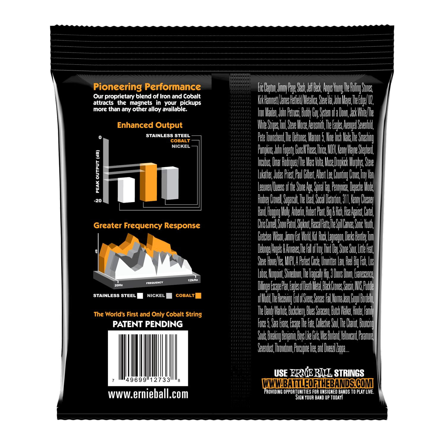 Cuerdas para bajo eléctrico Ernie Ball 45-105 Hybrid Slinky Cobalt P02733 foto 2