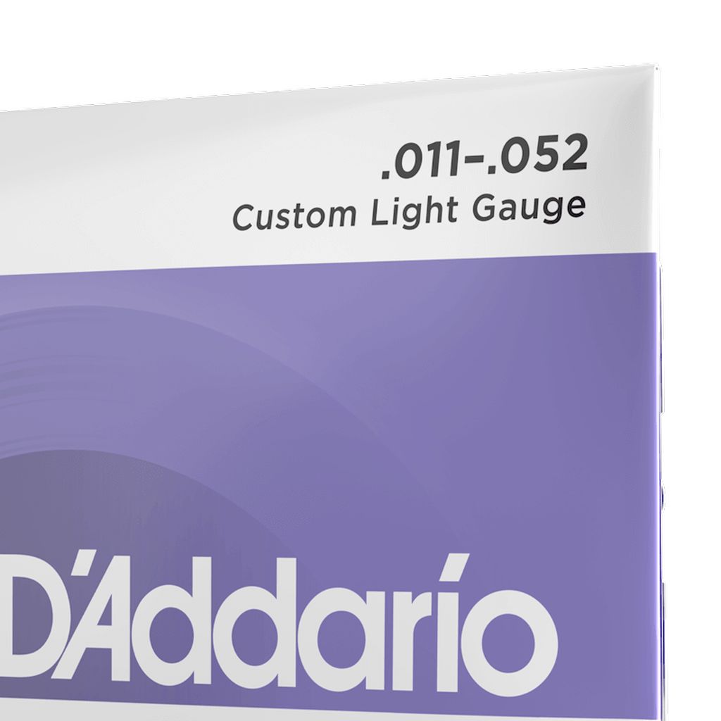 Cuerdas para guitarra acústica Daddario 11-52 Custom Light EJ13 80/20 Bronze foto 4