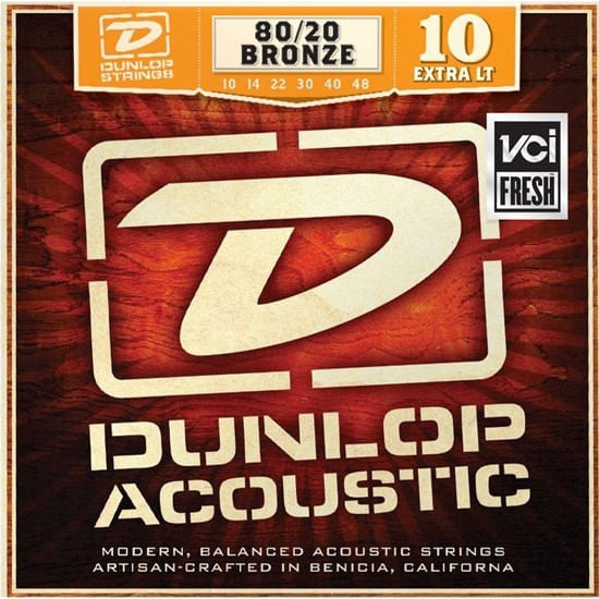 Cuerdas para guitarra acústica Dunlop DAB1048 .010-.048