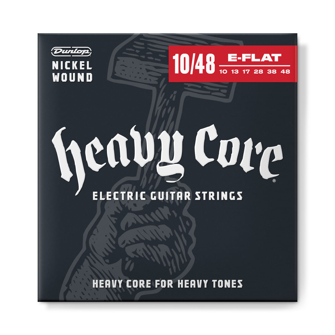 Cuerdas para guitarra eléctrica Dunlop DHCN1048 Heavy Core 10-48