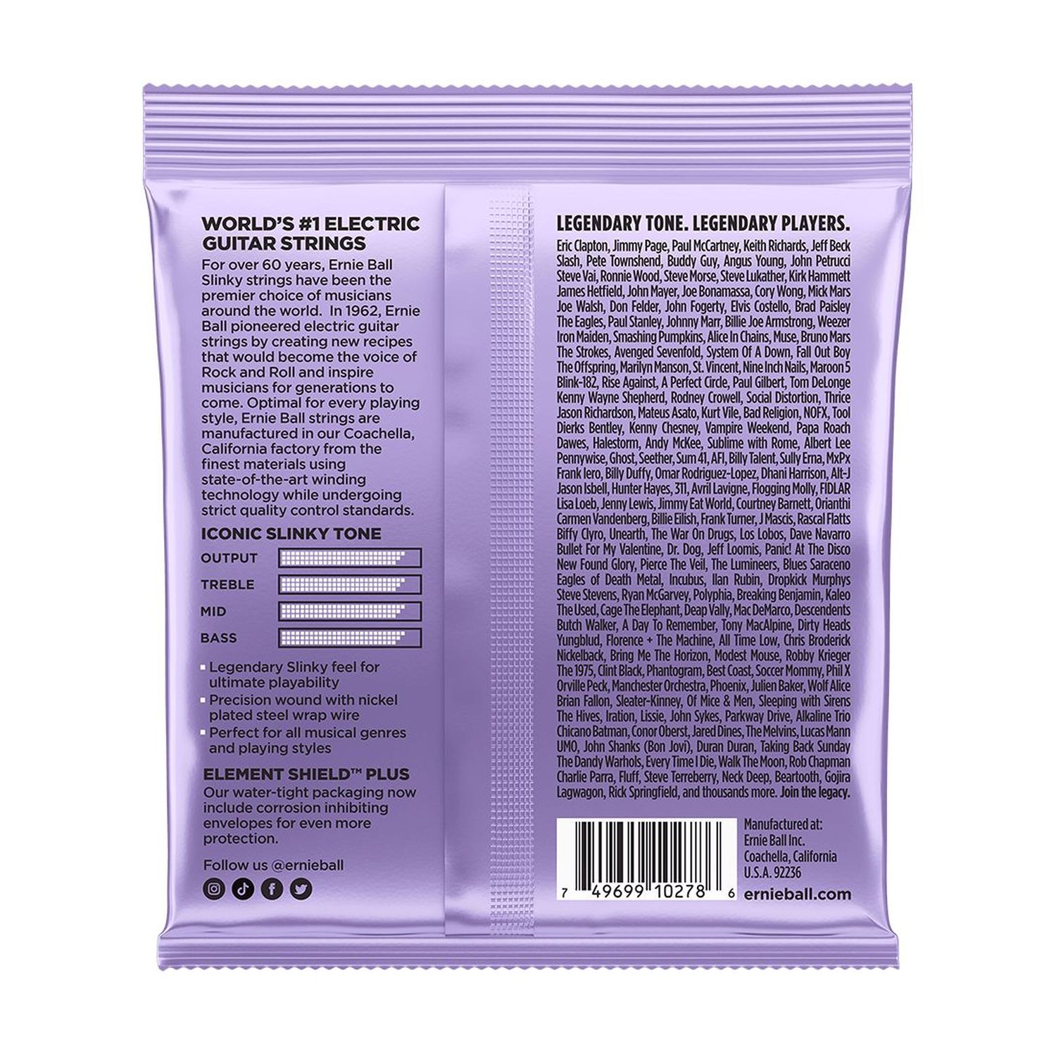 Cuerdas para guitarra eléctrica Ernie Ball 10-48 Ultra Slinky P02227 foto 2