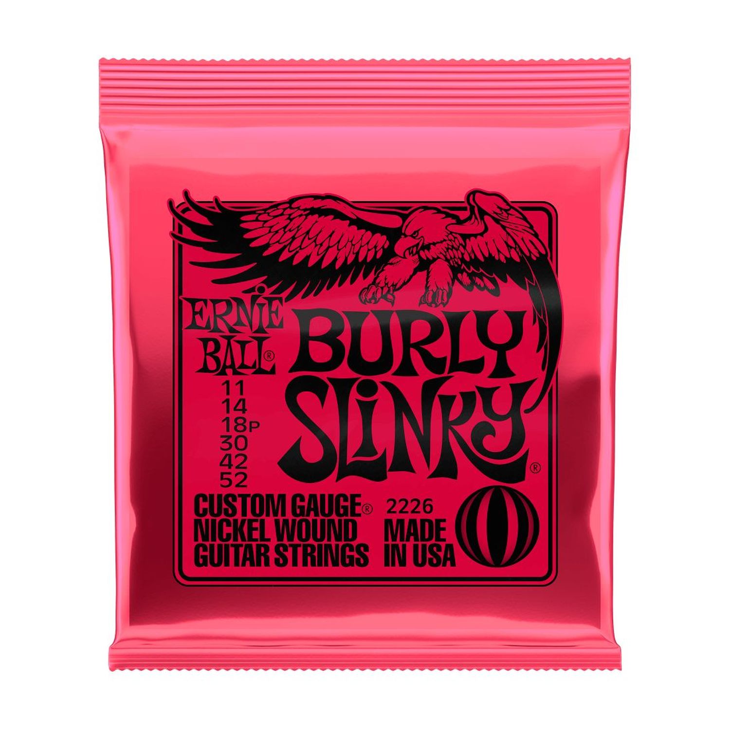 Cuerdas para guitarra eléctrica Ernie Ball 11-52 Burly Slinky P02226