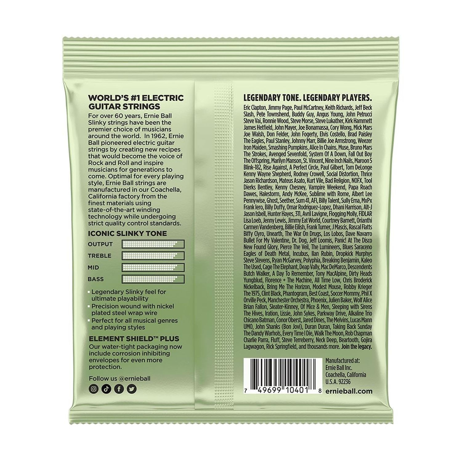 Cuerdas para guitarra eléctrica Ernie Ball 12-56 Magnum Slinky P02618 foto 2