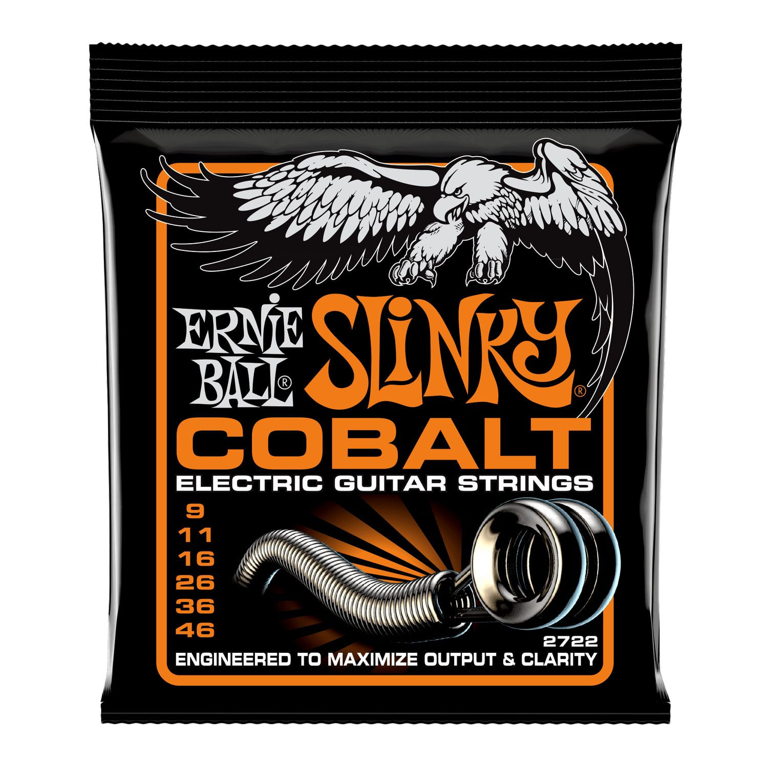 Cuerdas para guitarra eléctrica Ernie Ball 9-46 Hybrid Slinky Cobalt P02722
