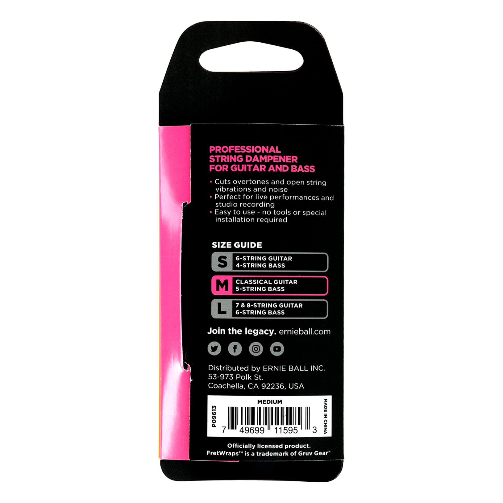 FretWrap silenciador de cuerdas Ernie Ball M foto 2