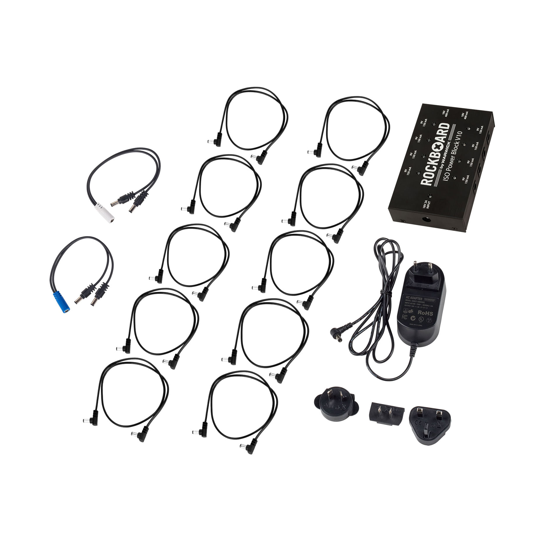 Fuente de alimentación para pedales de efecto RockBoard ISO power Block V10 foto 4