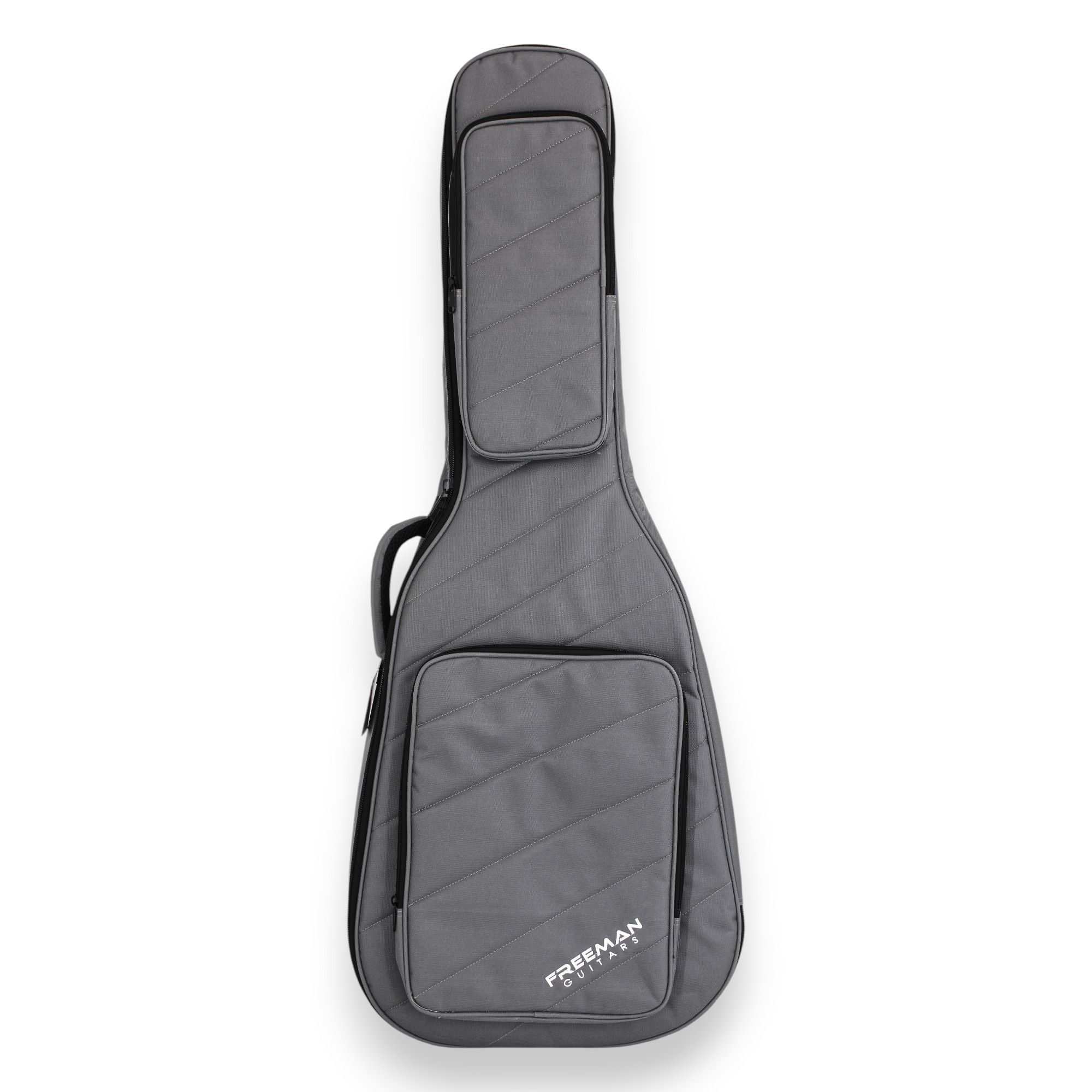 Funda para guitarra folk Freeman color gris