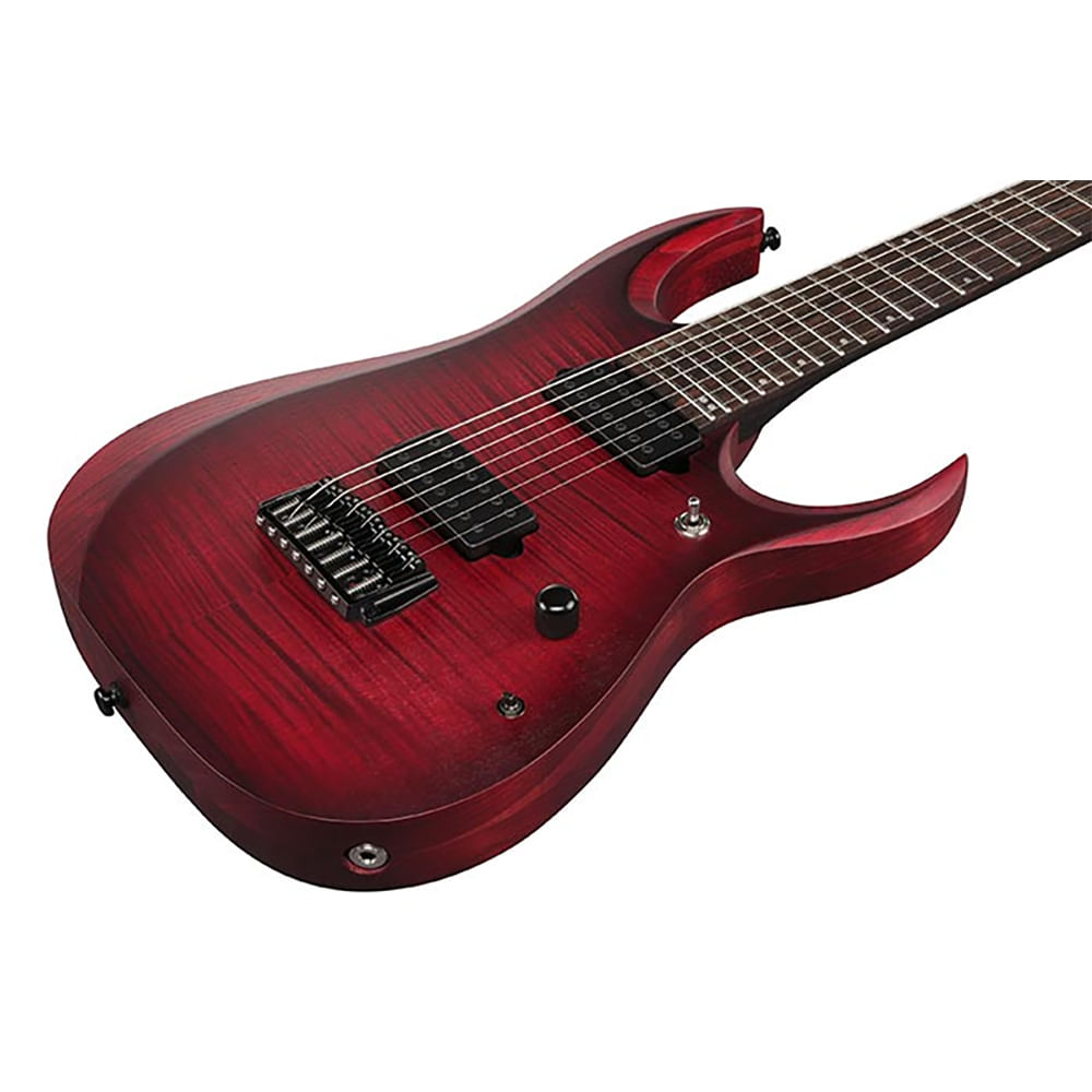 Guitarra Eléctrica 7 Cuerdas Ibanez RGA Standard RGD721FA WUF - Stained Wine Red Burst Flat foto 5