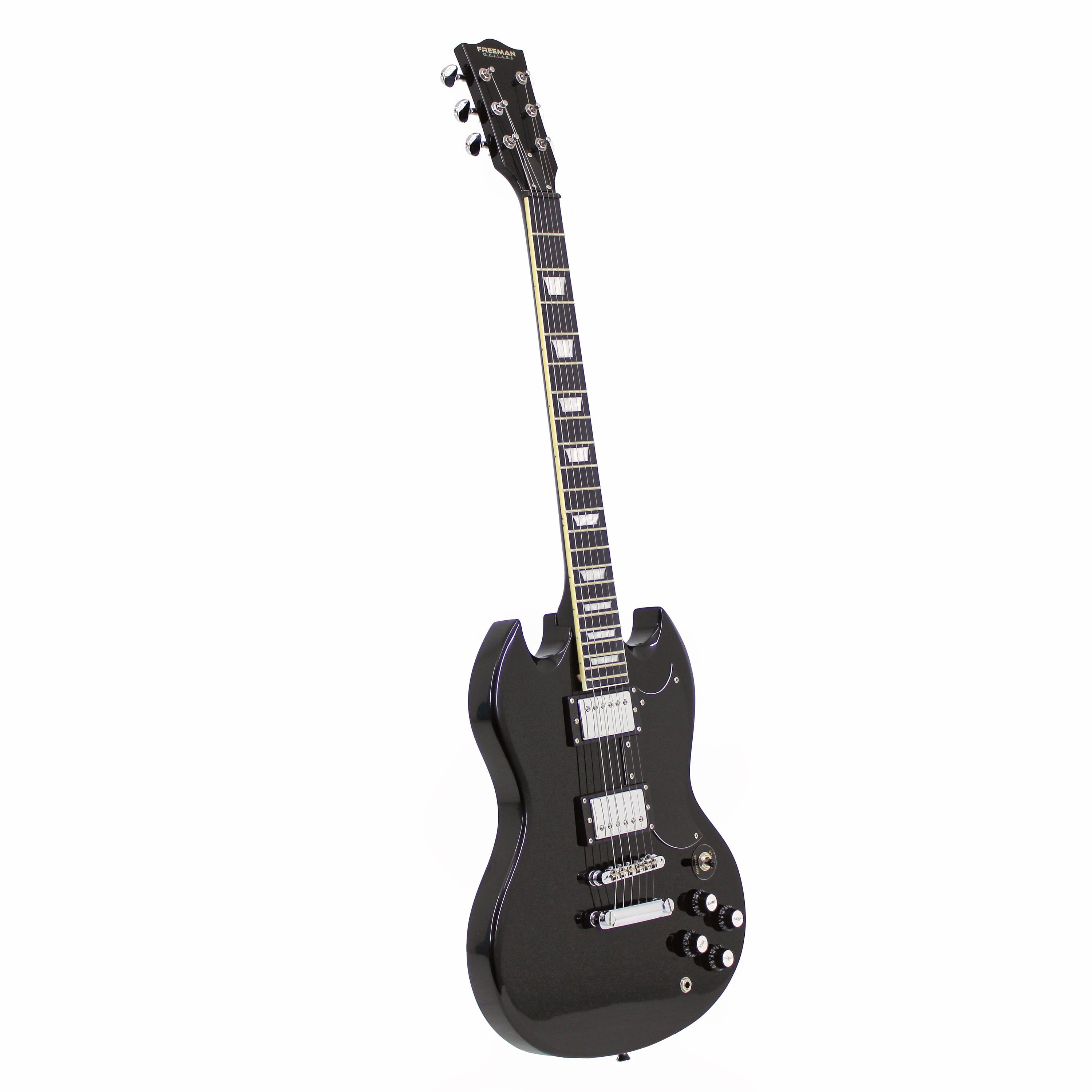 Guitarra Eléctrica Freeman SG SSG-10 - Negra foto 3