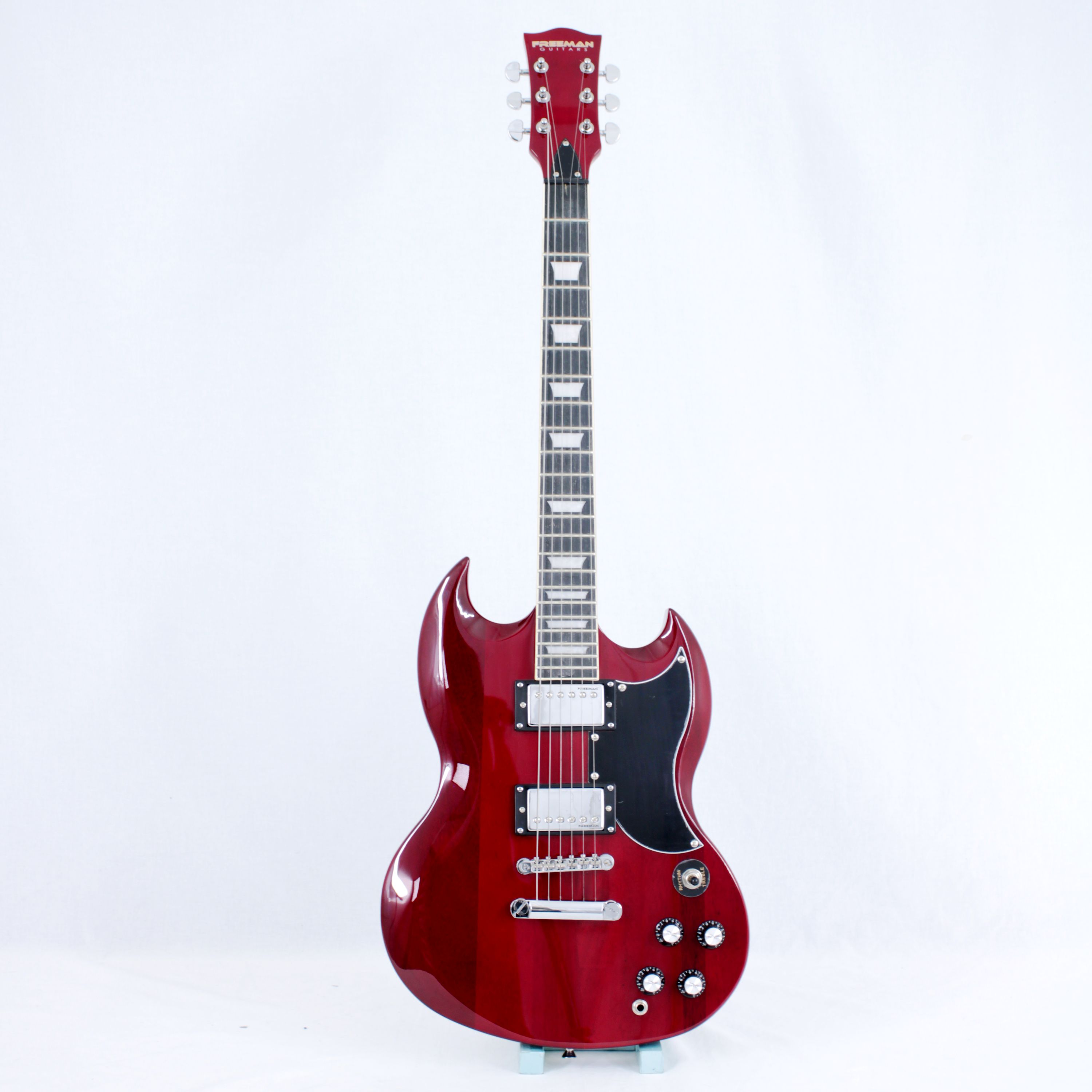Guitarra Eléctrica Freeman SG SSG-10 - Wine Red Gloss OPENBOX foto 2