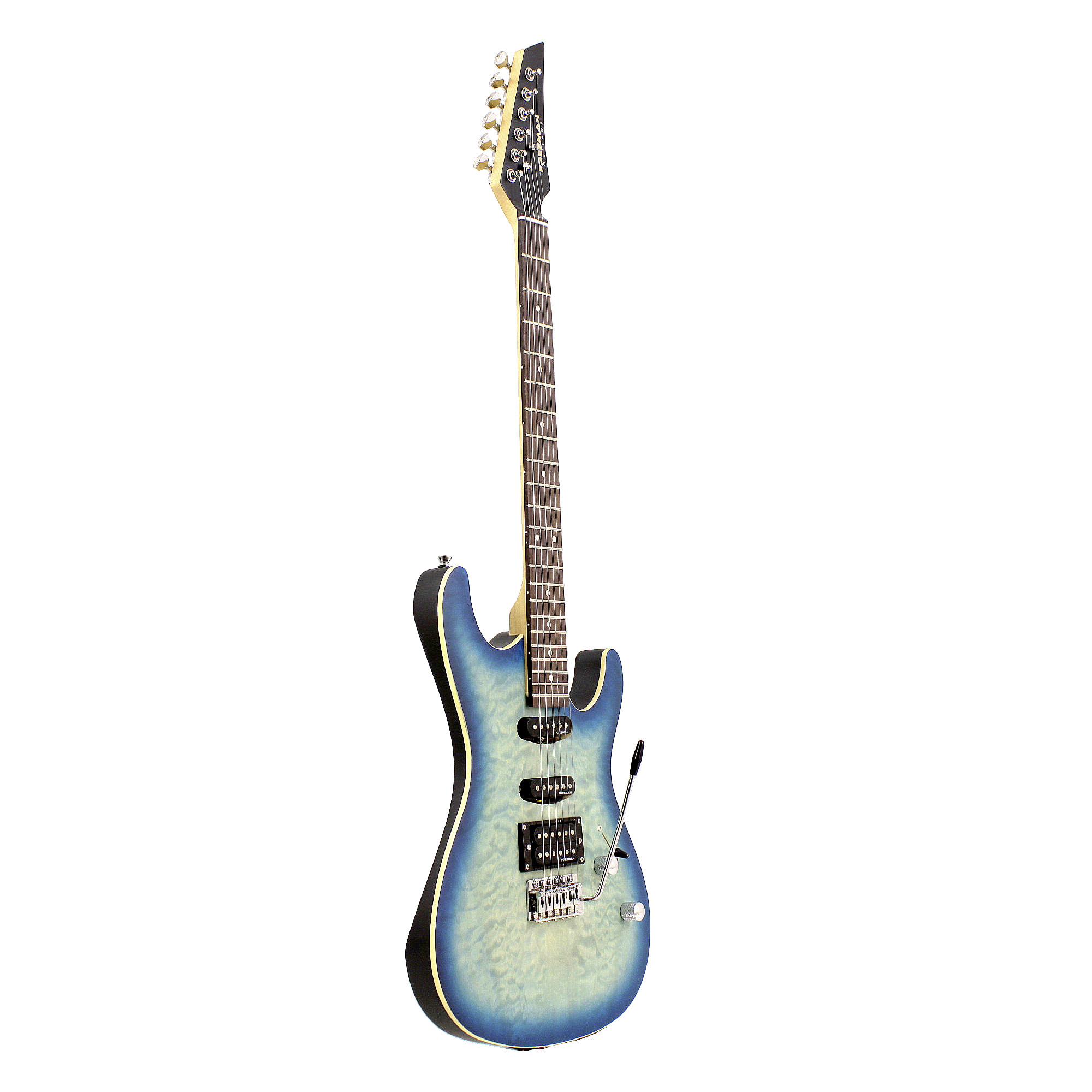 Guitarra Eléctrica Freeman SSA - Quilted Turquoise Blue foto 3