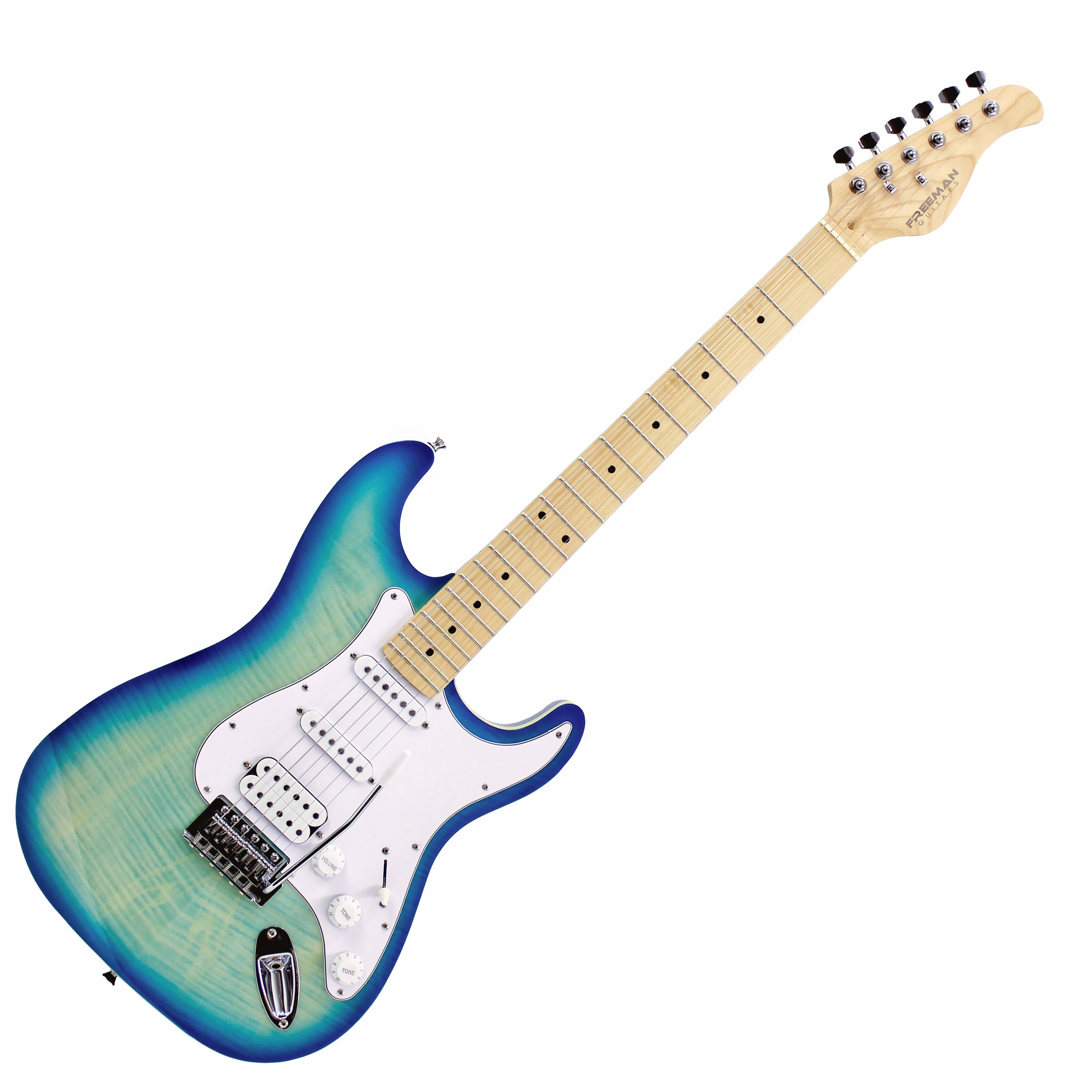 Guitarra Eléctrica Freeman SST-412 FMT AQG - Aquagreen