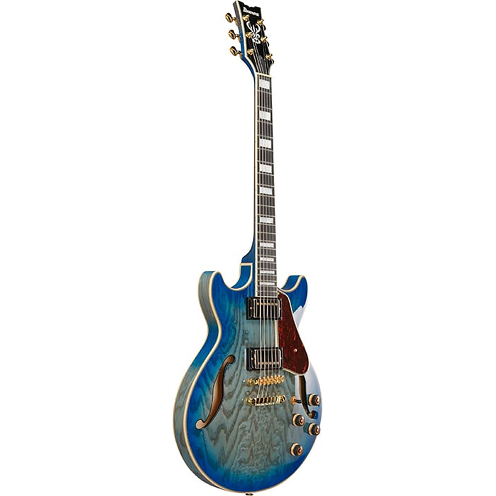 Guitarra Eléctrica Hollow Body Ibanez AM Artcore Expressionist AM93QA JBB - Jet Blue Burst foto 3