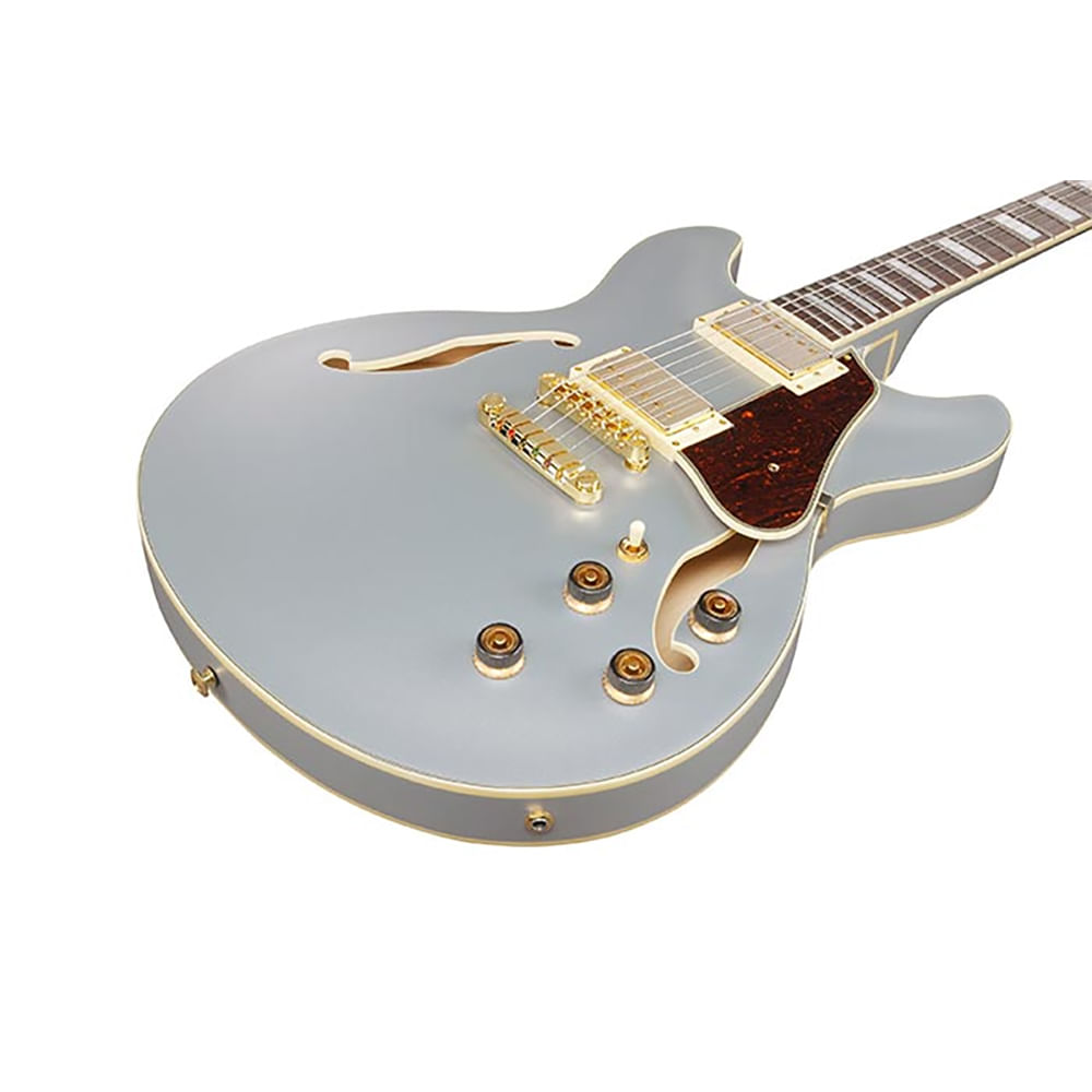 Guitarra Eléctrica Hollow Body Ibanez AS Artcore AS73G MSF - Moonstone Silver Flat foto 5