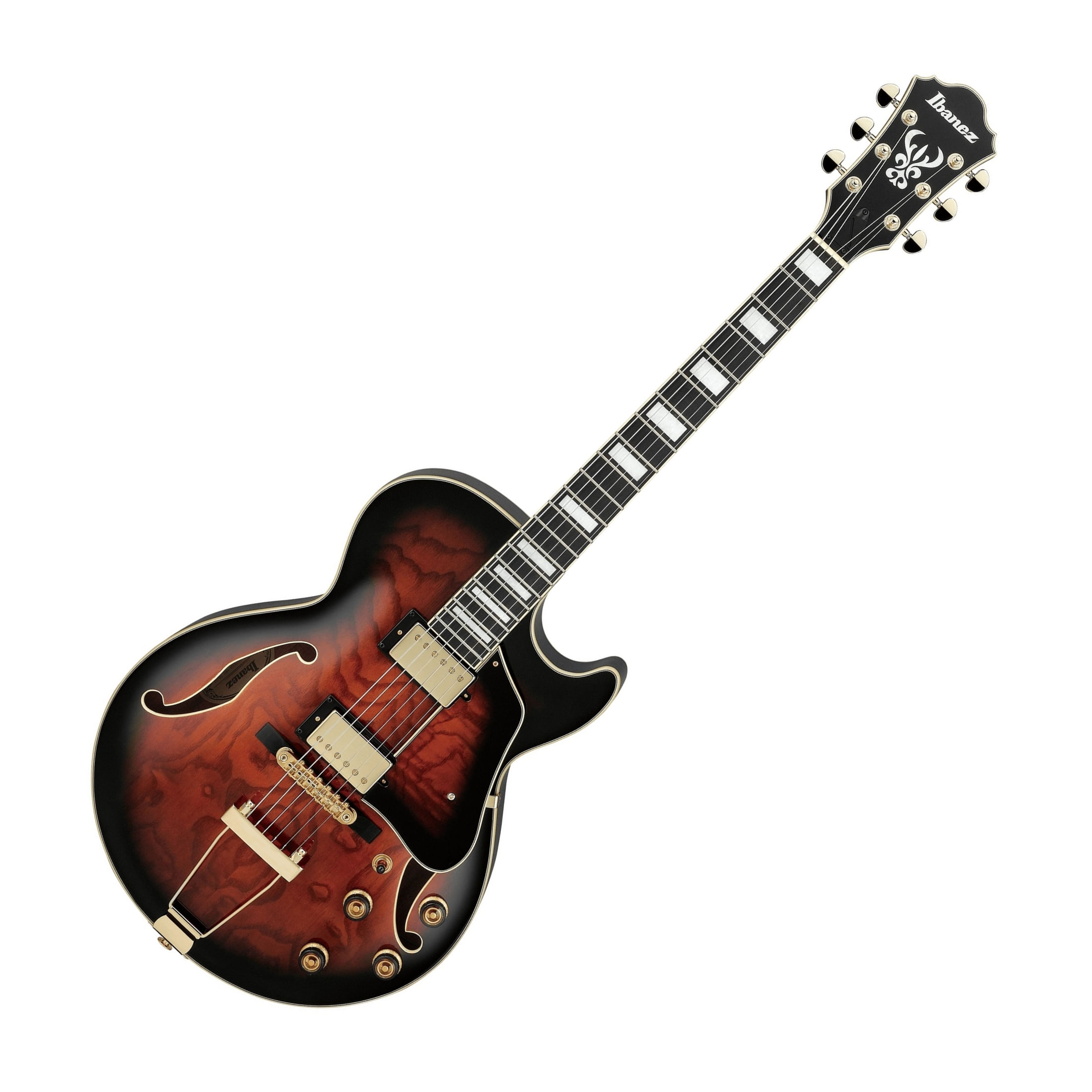 Guitarra eléctrica Ibanez Artcore AG95QA - Dark Brown Sunburst
