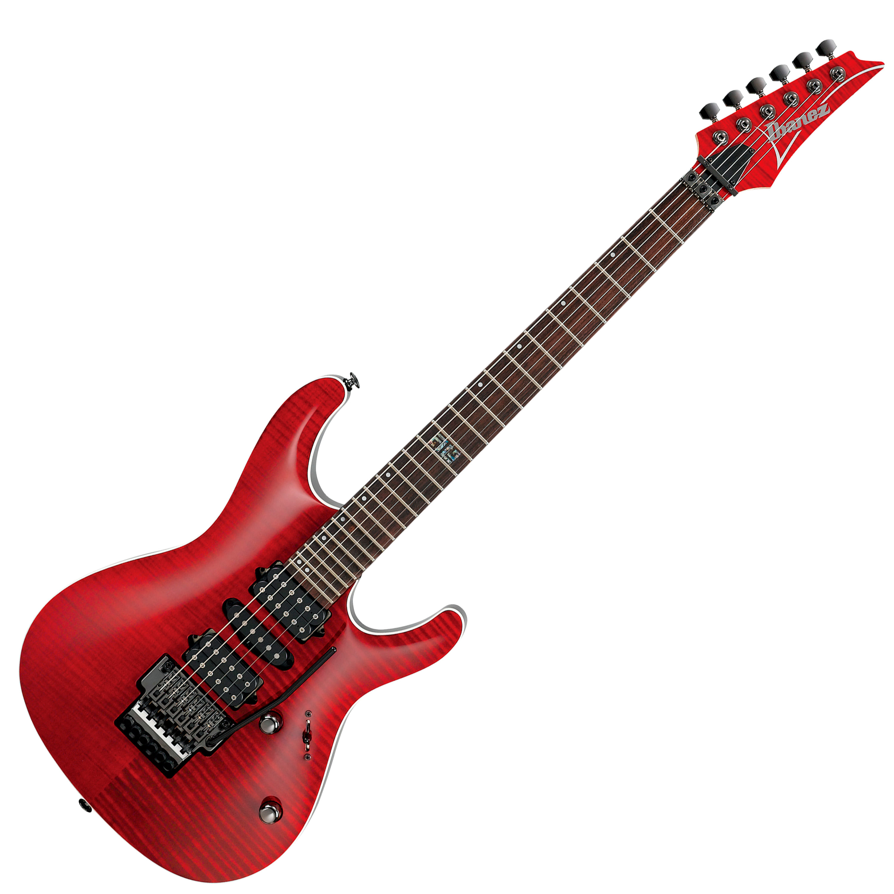 Guitarra eléctrica Ibanez KIKO100 Transparent Ruby Red con case