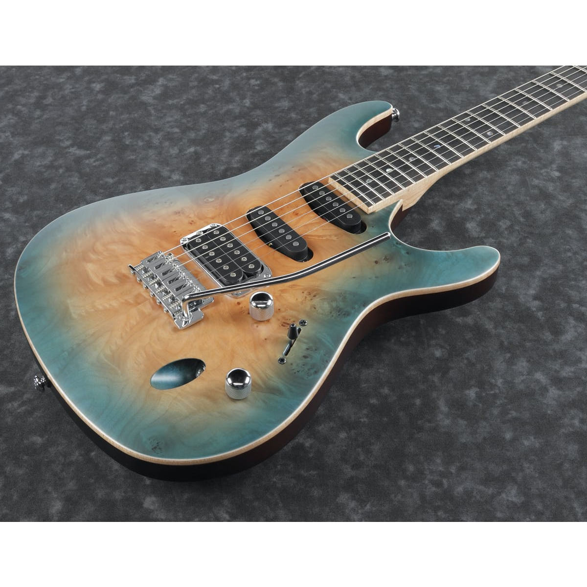 Guitarra eléctrica Ibanez SA460MBW - Sunset Blue Burst foto 3