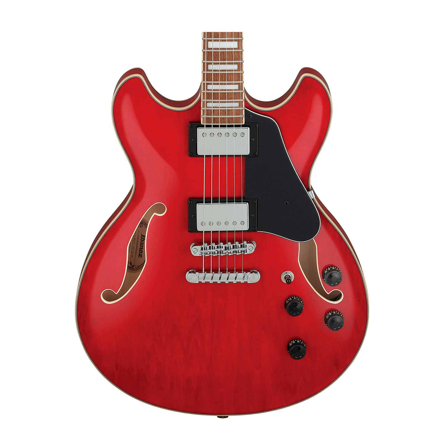 Guitarra Eléctrica Ibanez Semi-hollow AS73 - Transparent Cherry Red foto 5