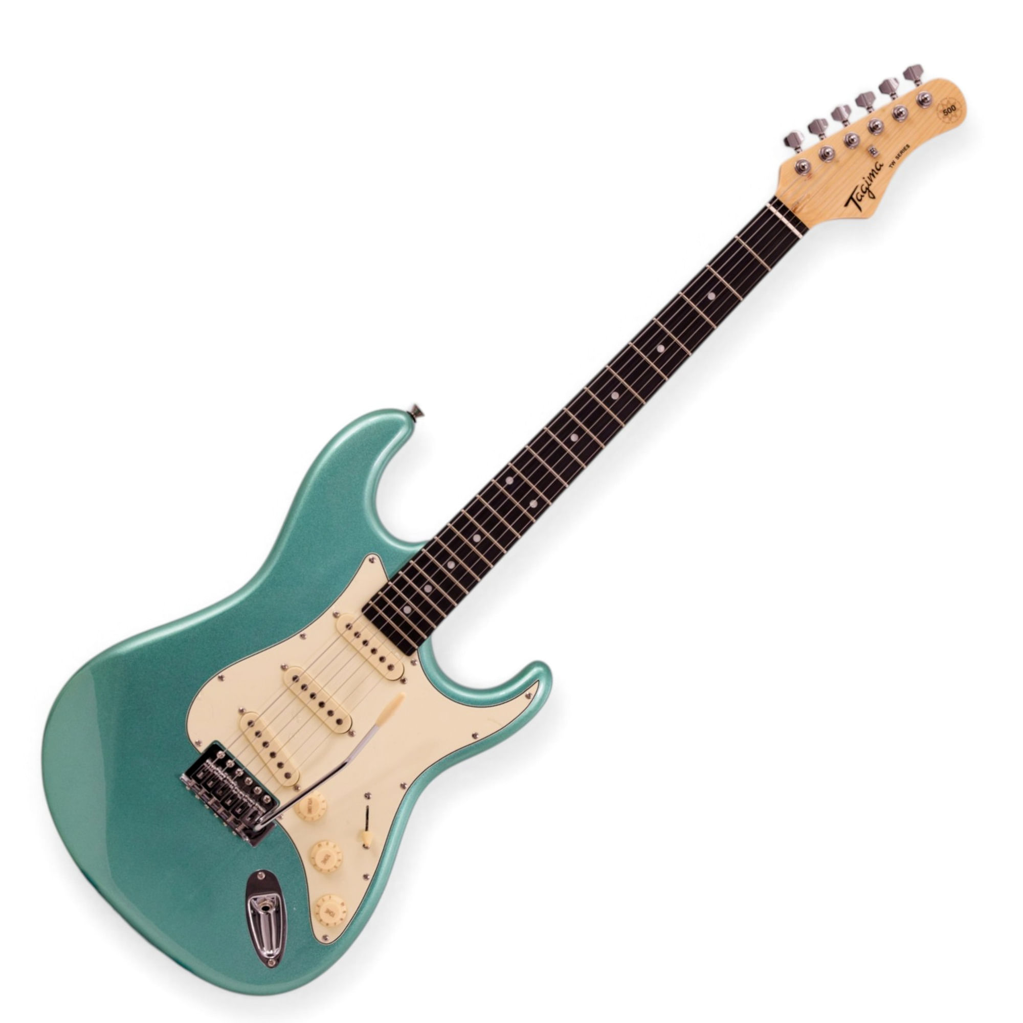 Guitarra eléctrica Tagima TG-500 MSG D/AWH - Metallic Surf Green