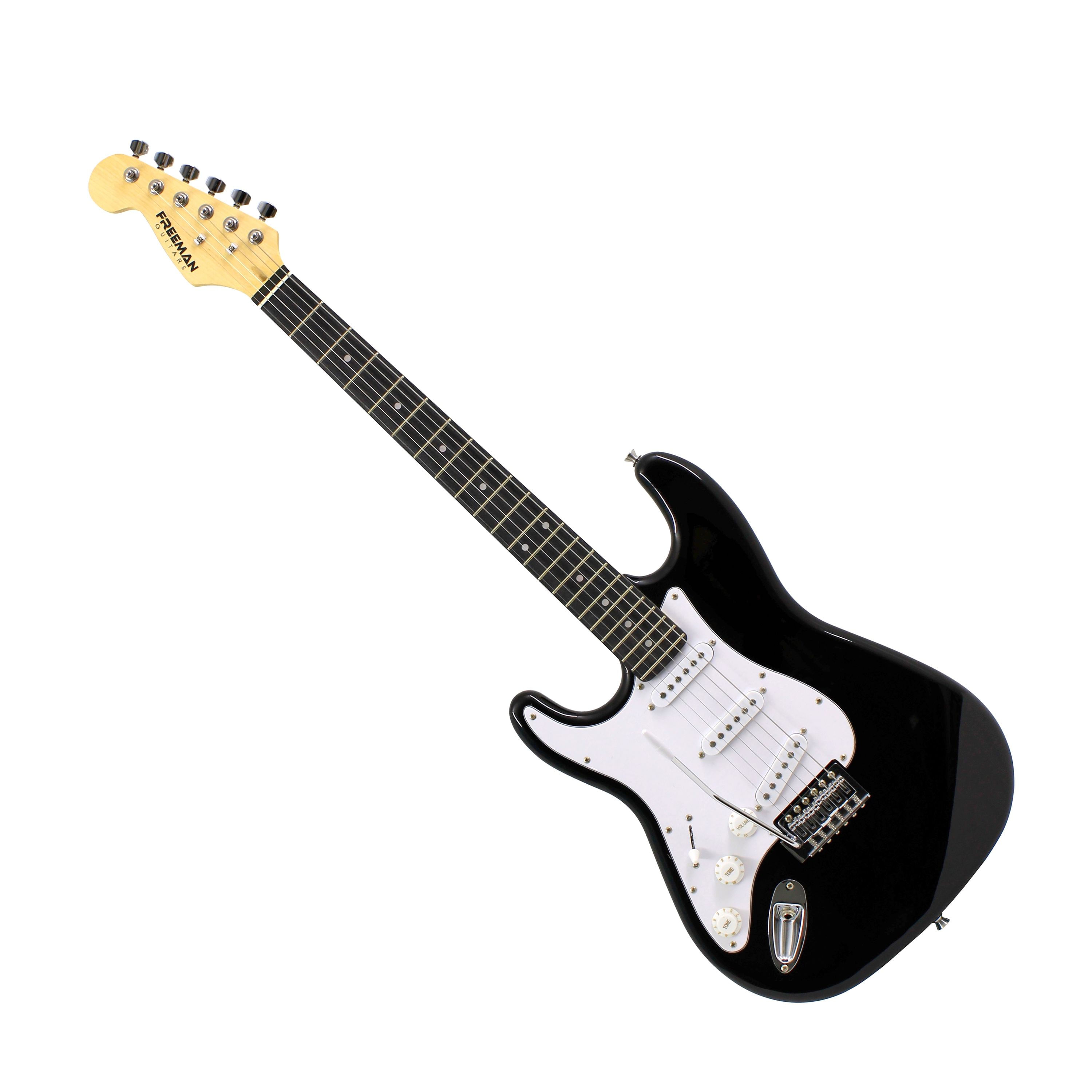 Guitarra Eléctrica Para Zurdos Freeman Stratocaster FREG1003 - Negra