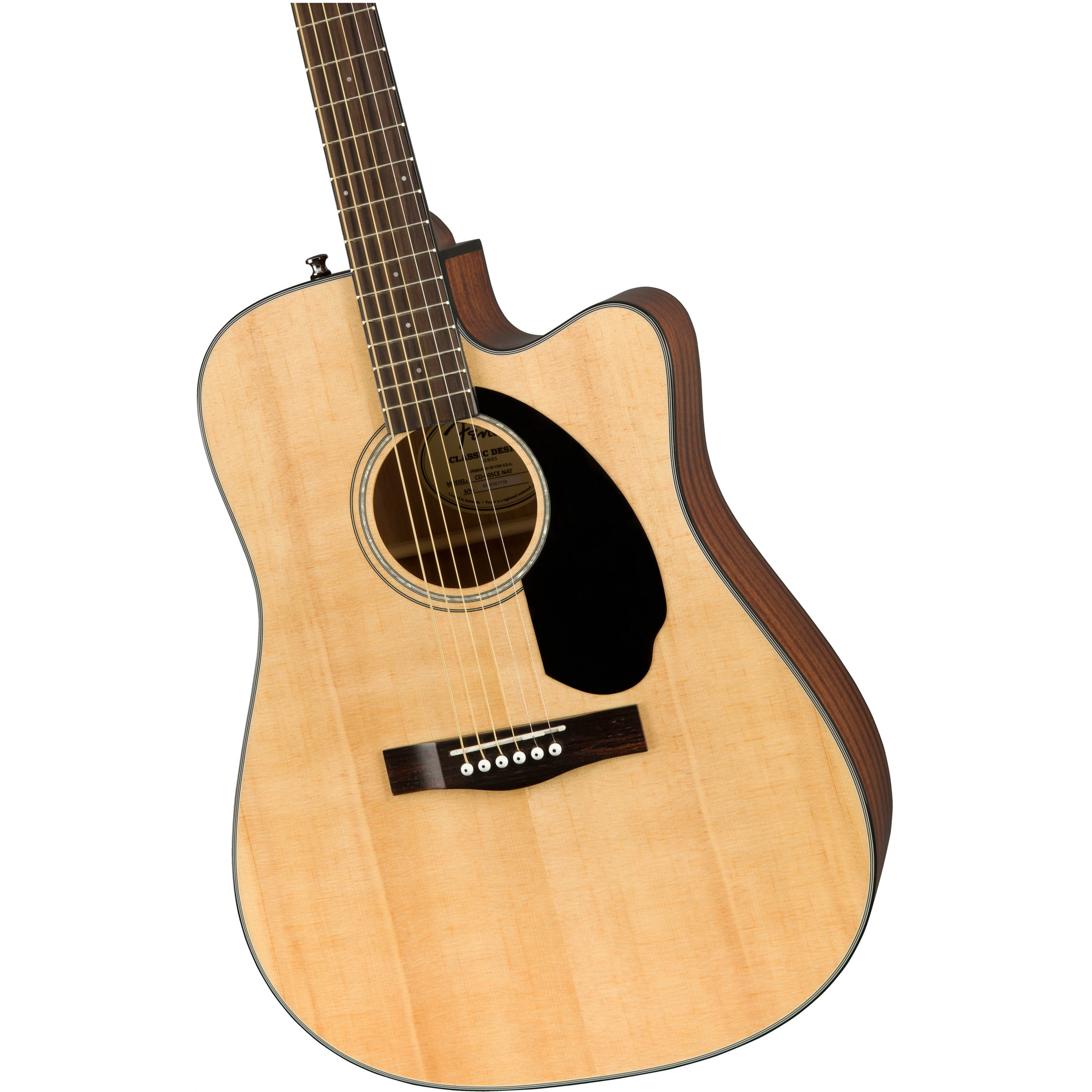 Guitarra electroacústica Fender CD-60SCE - Natural foto 5