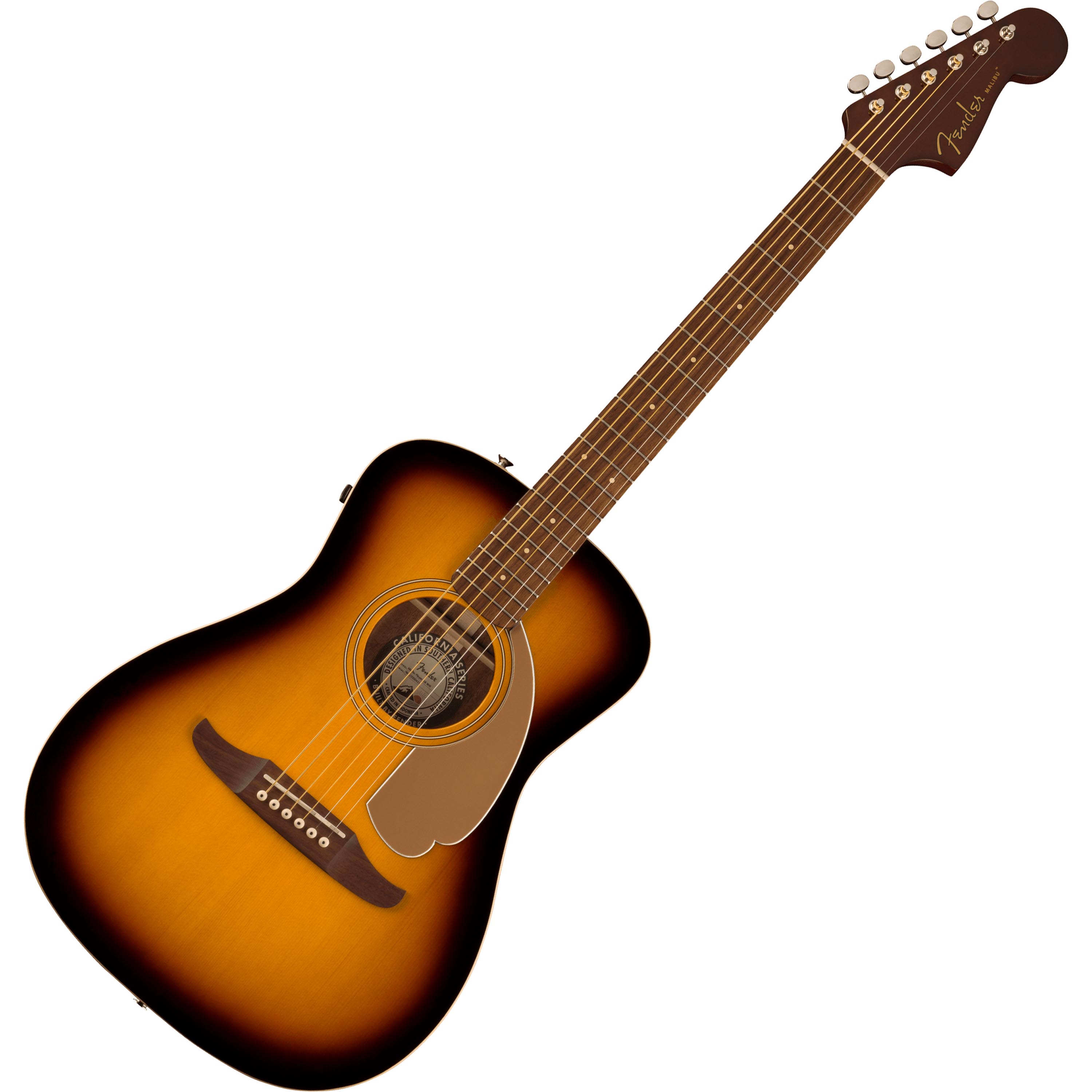 Guitarra electroacústica Fender escala corta Malibu Player - Sunburst