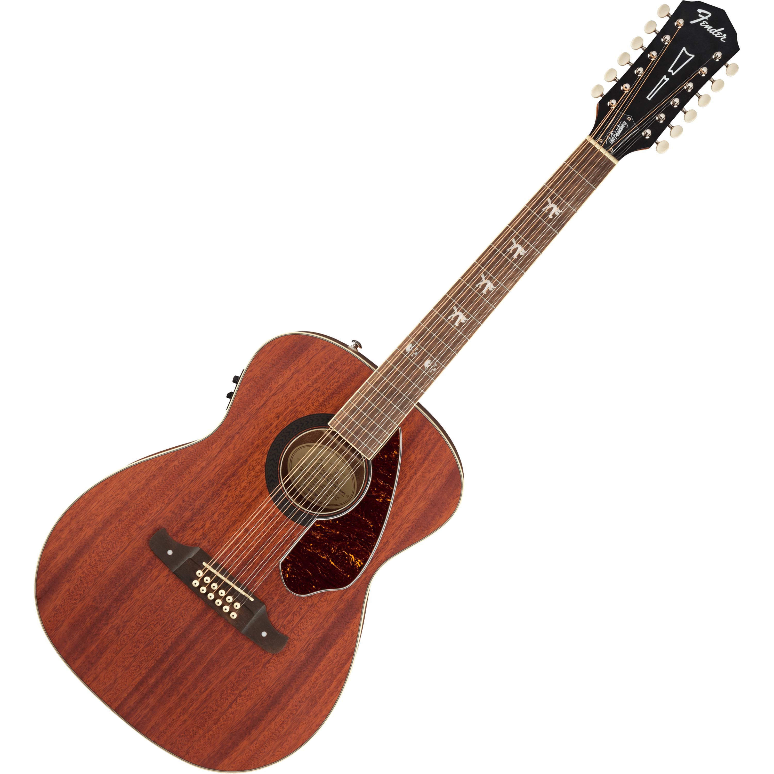 Guitarra Electroacústica Fender Tim Armstrong Hellcat-12 cuerdas - Natural