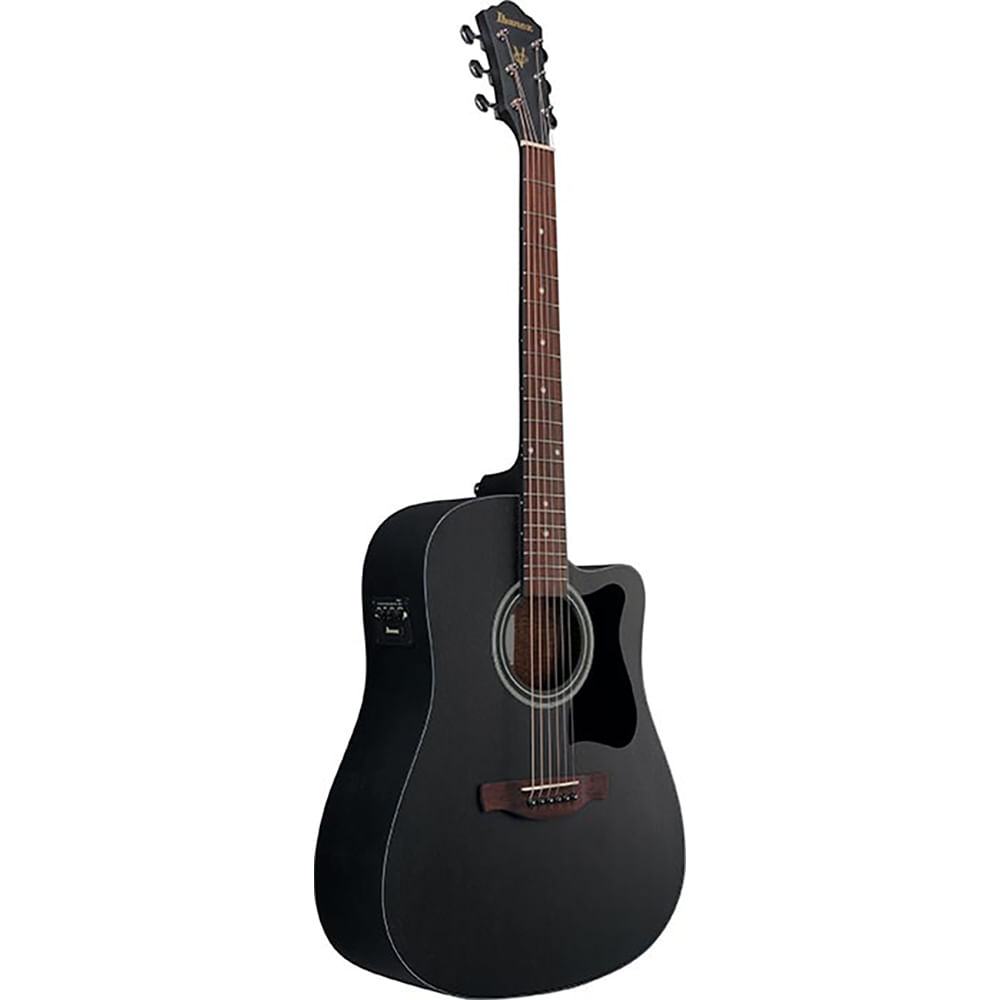 Guitarra Electroacústica Ibanez V Series V44CE WK - Weathered Black Open Pore foto 3