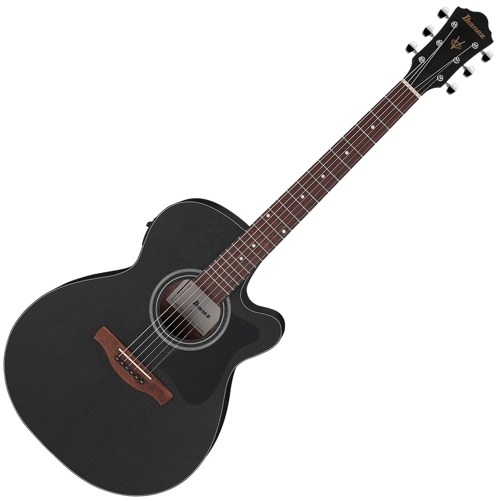 Guitarra Electroacústica Ibanez V Series VC44CE WK - Weathered Black Open Pore