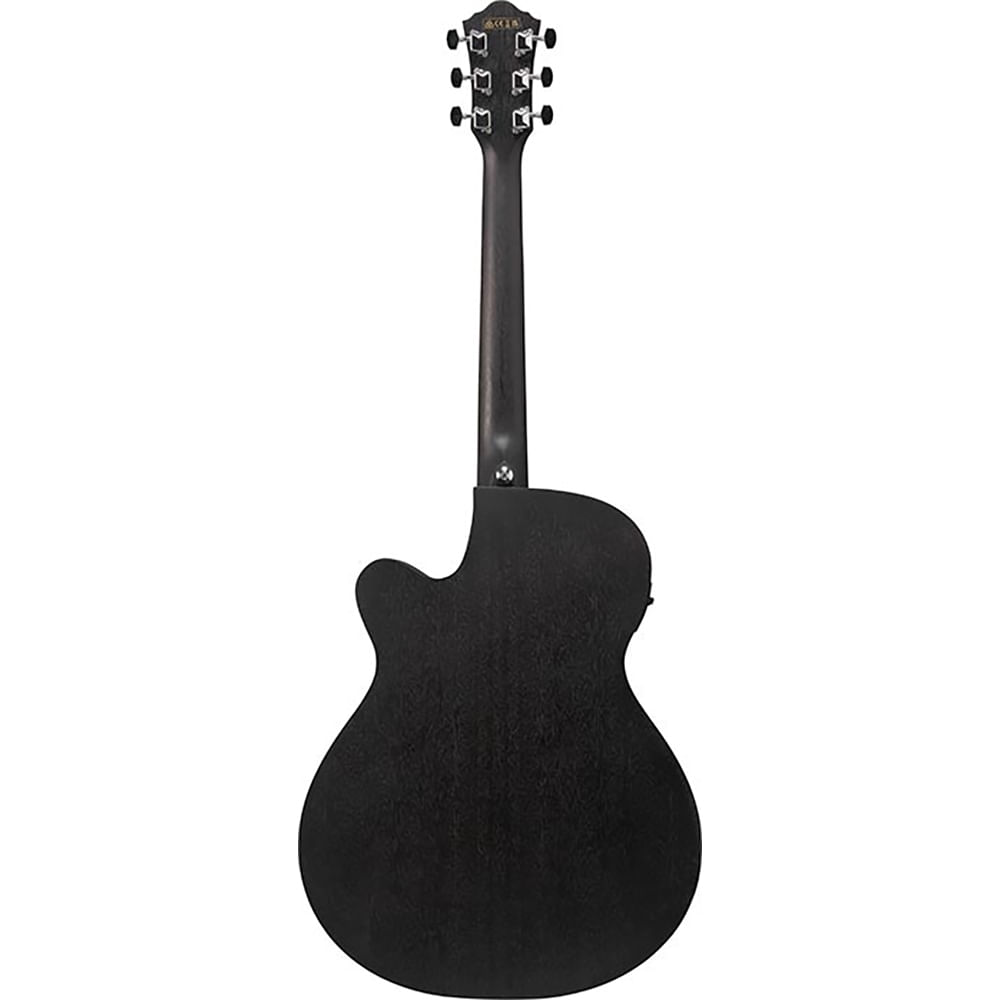 Guitarra Electroacústica Ibanez V Series VC44CE WK - Weathered Black Open Pore foto 4